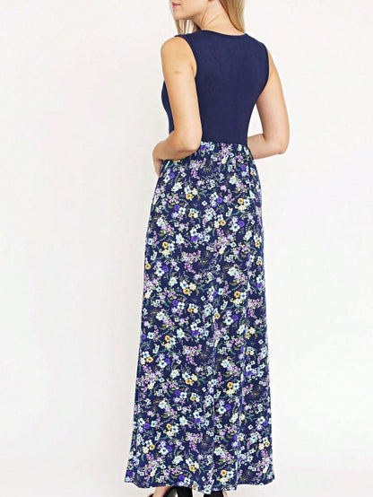 Multi Stripe Orange, Green, And Mint Sleeveless Maxi Dress With Pocket | S-3X