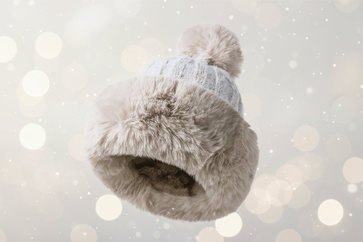 Women’s Winter Princess Mongolian Hat – Warm Plush Fur Fashion Hat