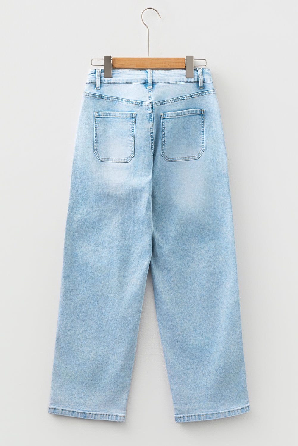Threaded Pear Ivory Detail Drawstring Barrel Jeans