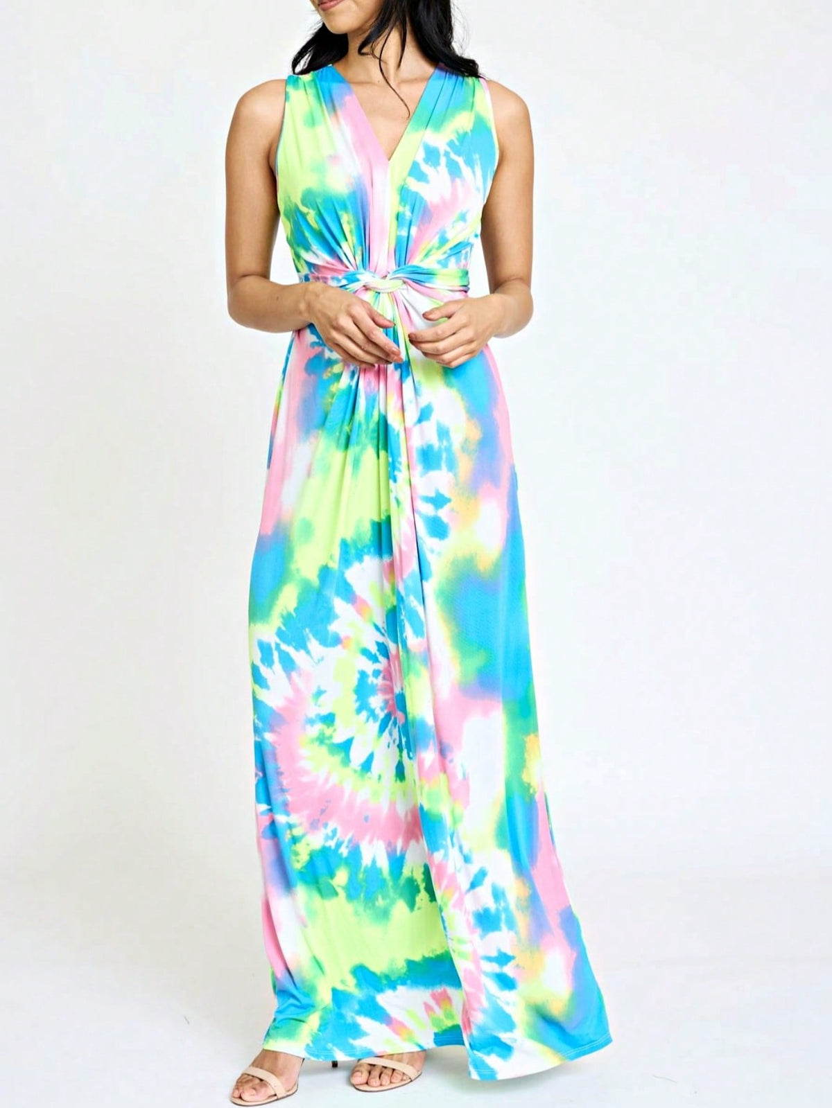 Elegant Floral Maxi Dress With  Surplice  Versatile Summer Dress For Women