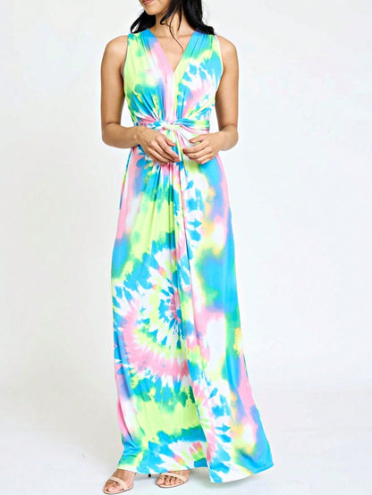 Elegant Floral Maxi Dress With  Surplice  Versatile Summer Dress For Women