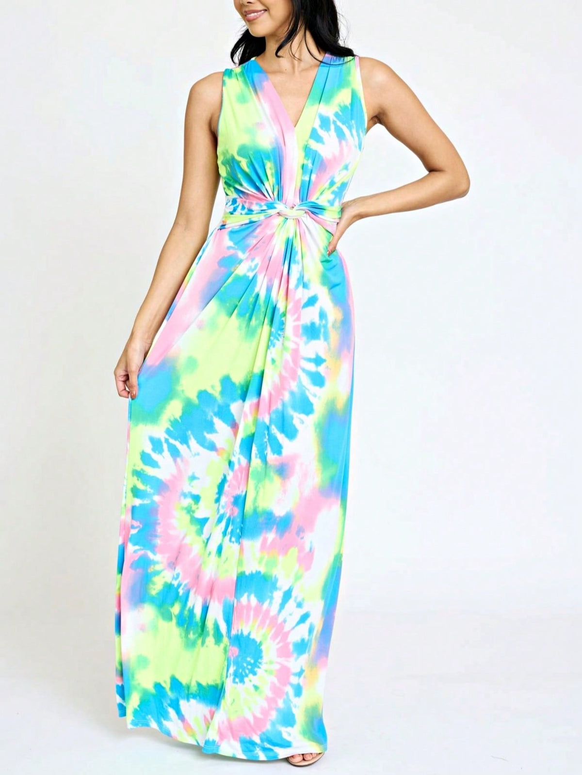 Elegant Floral Maxi Dress With  Surplice  Versatile Summer Dress For Women