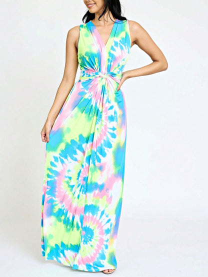 Elegant Floral Maxi Dress With  Surplice  Versatile Summer Dress For Women