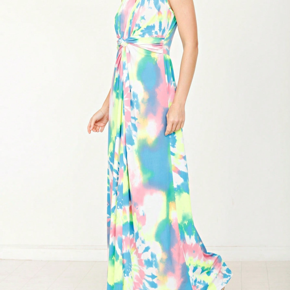 Elegant Floral Maxi Dress With  Surplice  Versatile Summer Dress For Women