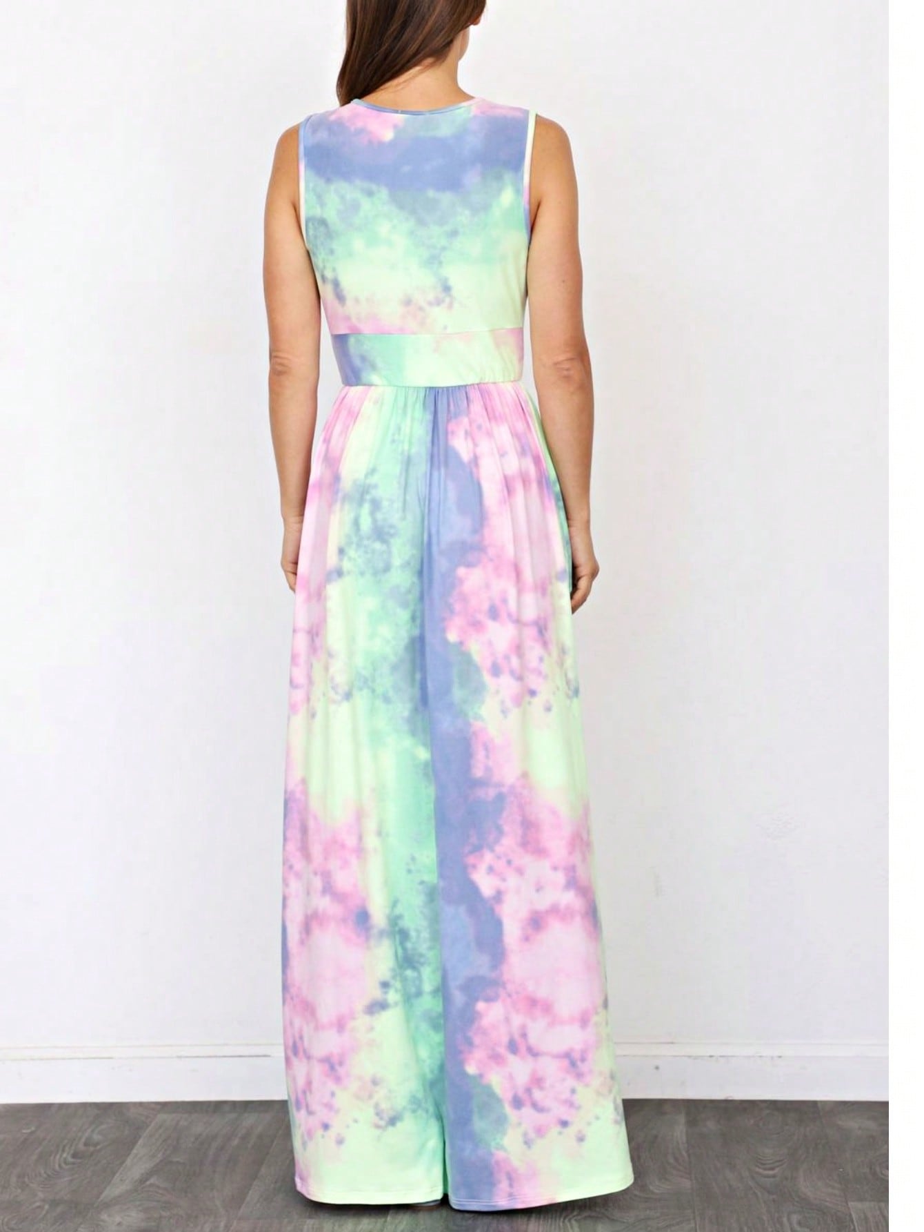 Elegant Floral Maxi Dress With  Surplice  Versatile Summer Dress For Women