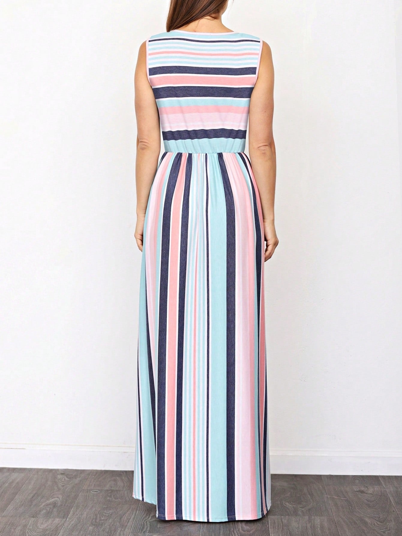 Elegant Floral Maxi Dress With  Surplice  Versatile Summer Dress For Women
