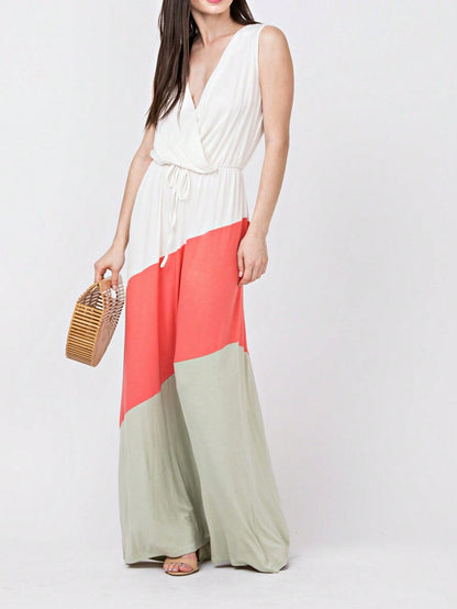 Elegant Floral Maxi Dress With  Surplice  Versatile Summer Dress For Women
