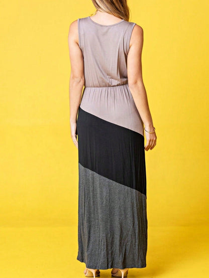 Elegant Floral Maxi Dress With  Surplice  Versatile Summer Dress For Women