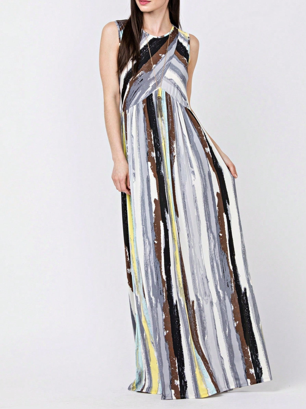 Elegant Floral Maxi Dress With  Surplice  Versatile Summer Dress For Women