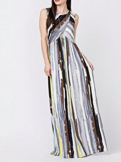 Elegant Floral Maxi Dress With  Surplice  Versatile Summer Dress For Women