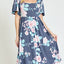 Navy Floral