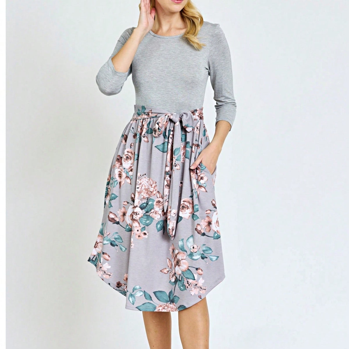 Boho Retro Classic Short Sleeve Contrast  Stripe Green Red Blue Black Midi Dress With Sash  | S-3X