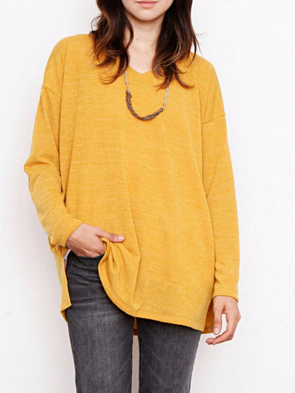 Navy Blue Boho Retro 90's Vintage Sleeve Dot Print Knit Contrast Binding Waffle  Soft Floral Raglan Sleeve Tunic Top Pullover