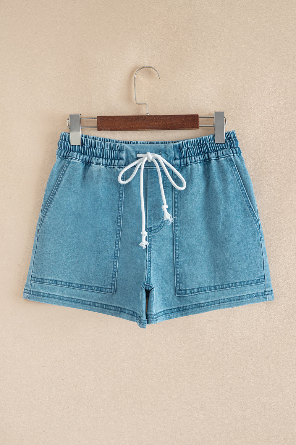 Threaded Pear Elle Elastic Waistband Shorts