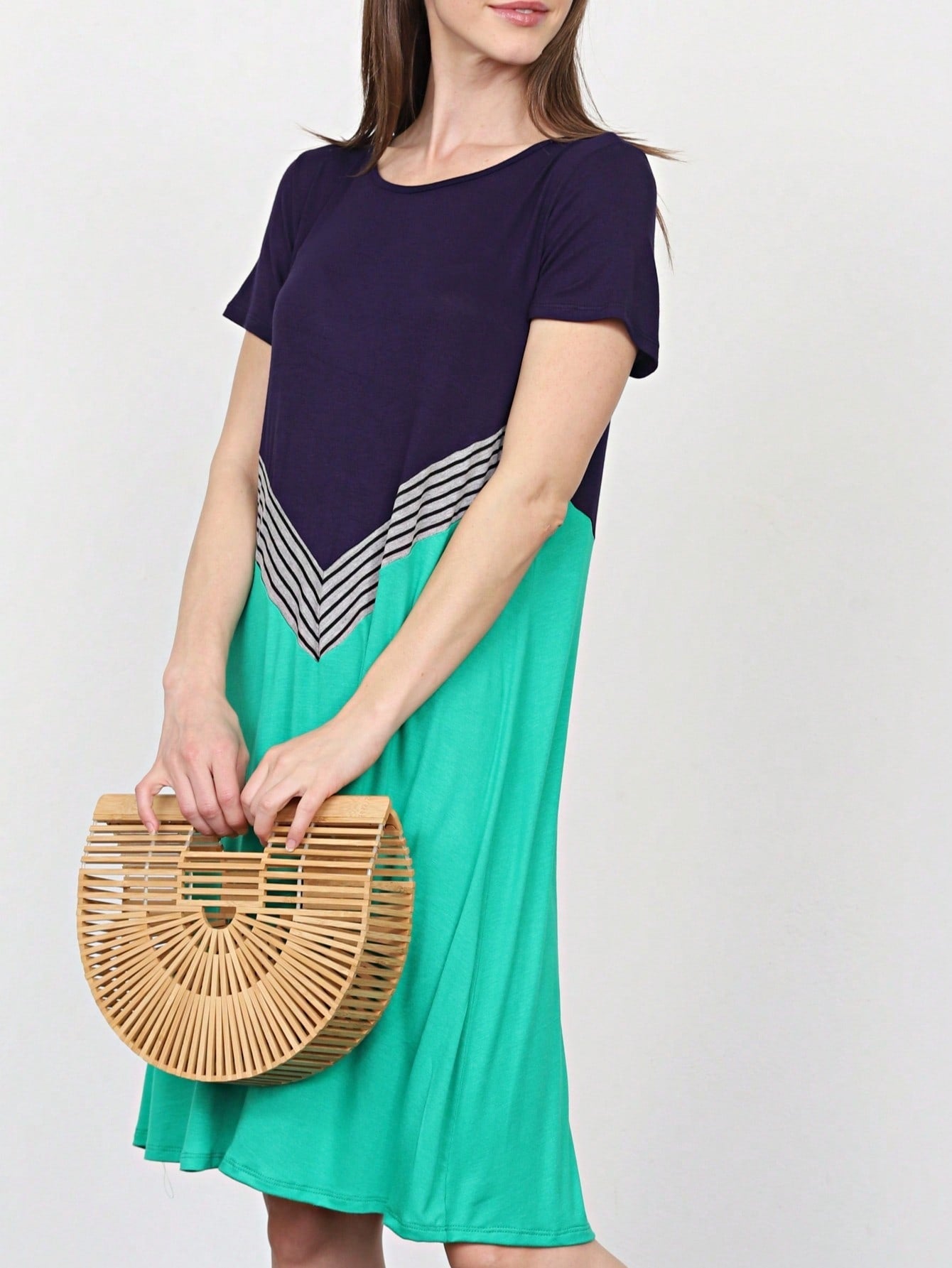 Boho Retro Mint Yellow Green Raglan Ruffle Sleeve Rayon Aline Cool Summer Tunic Dress With Pocket