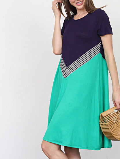 Boho Retro Mint Yellow Green Raglan Ruffle Sleeve Rayon Aline Cool Summer Tunic Dress With Pocket