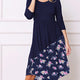 Navy Floral