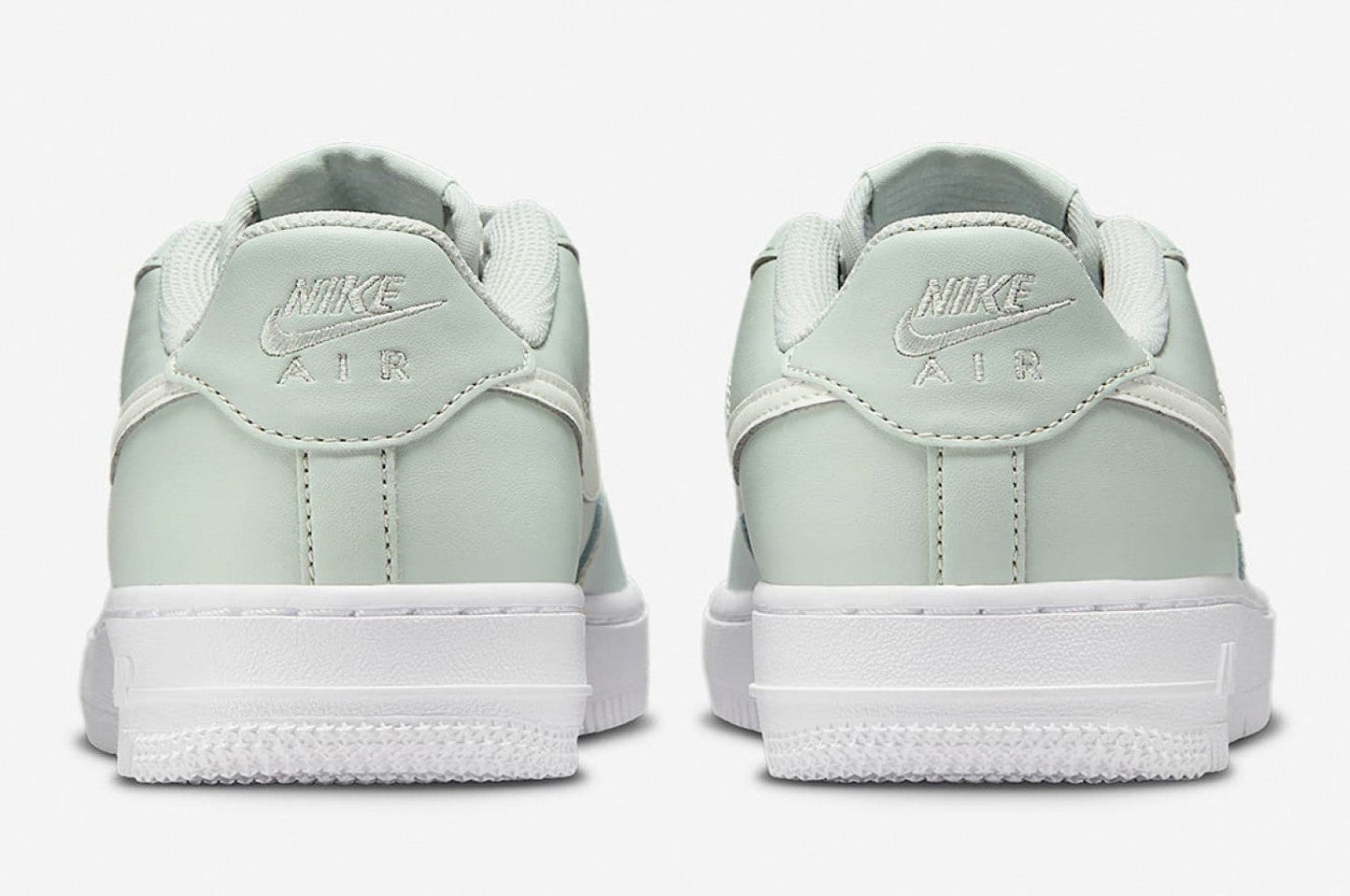 Nike Grade School Gs Air Force 1 'Light Silver Spruce Aura' Sneakers