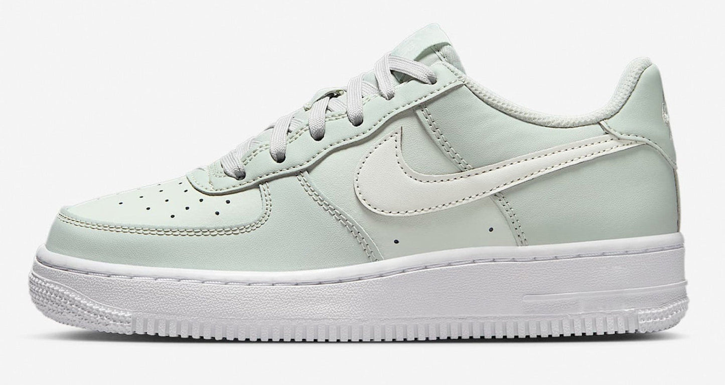 Nike Grade School Gs Air Force 1 'Light Silver Spruce Aura' Sneakers
