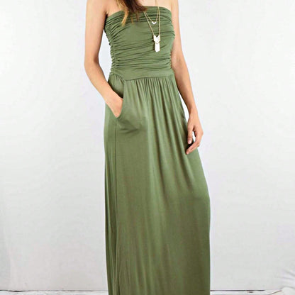Tiered Tropical Sleeveless Leaves Floral  Maxi Long Woven Dress