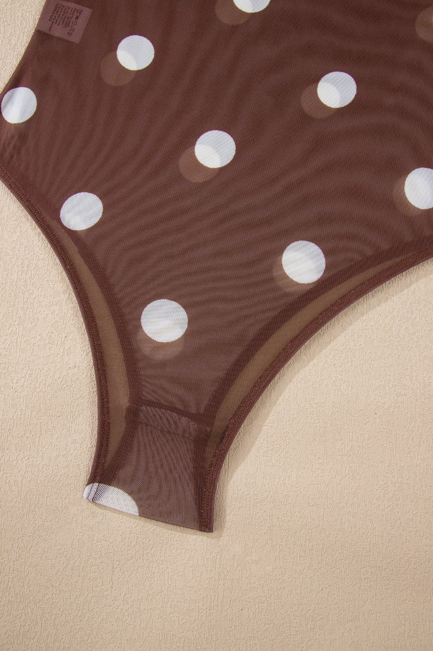 Threaded Pear Eliana Mesh Long Sleeve Bodysuit