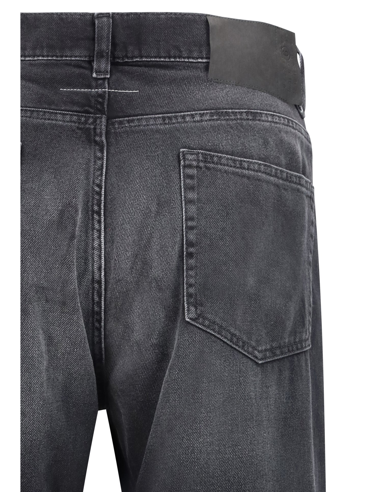 Jeans Straight-Leg Cotton Black