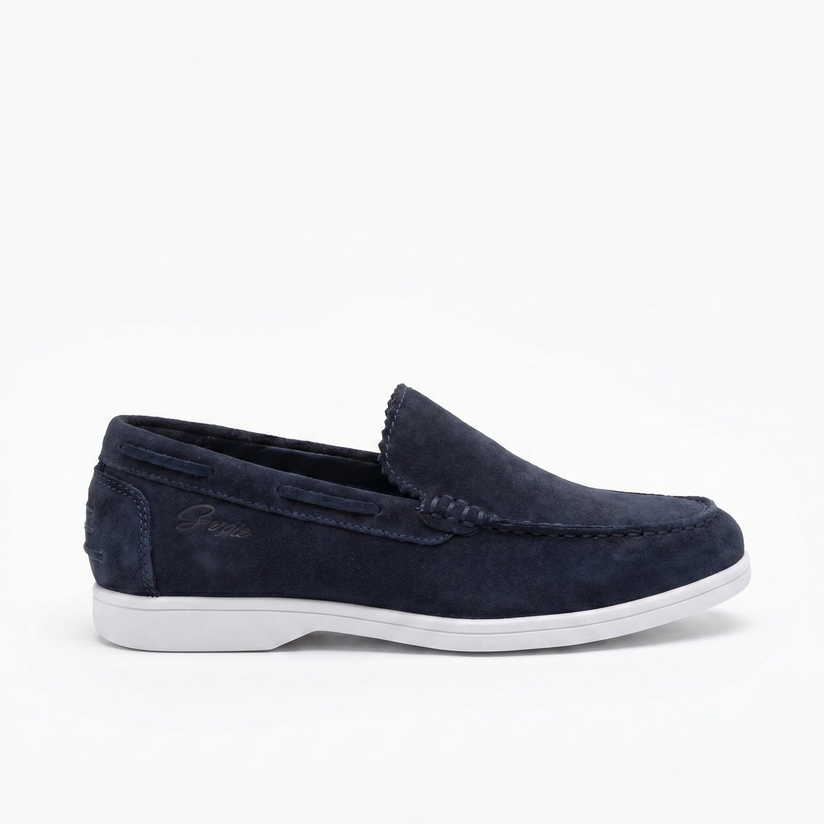 Navy Suede-