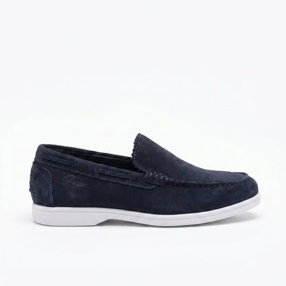 Navy Suede-