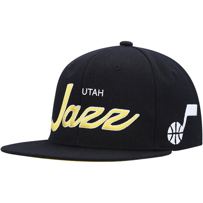 Mitchell & Ness Men's NBA Team Script 2.0 Snapback Jazz Snapback Caps