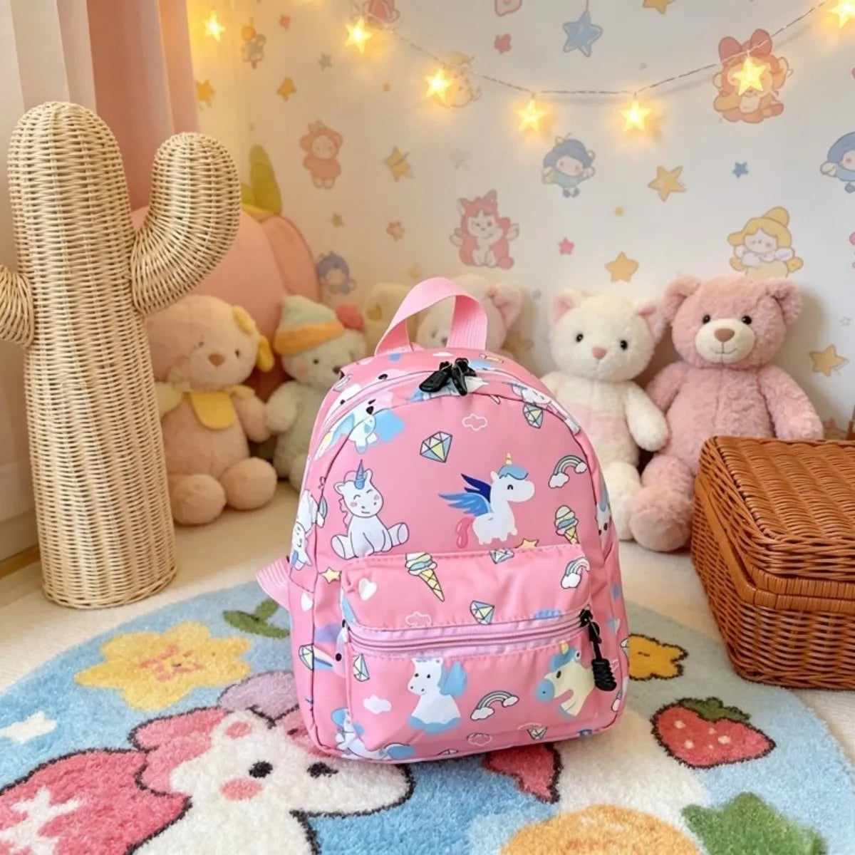 cartoon mini backpacks Animated Backpack - Black It's a Small World Backpack