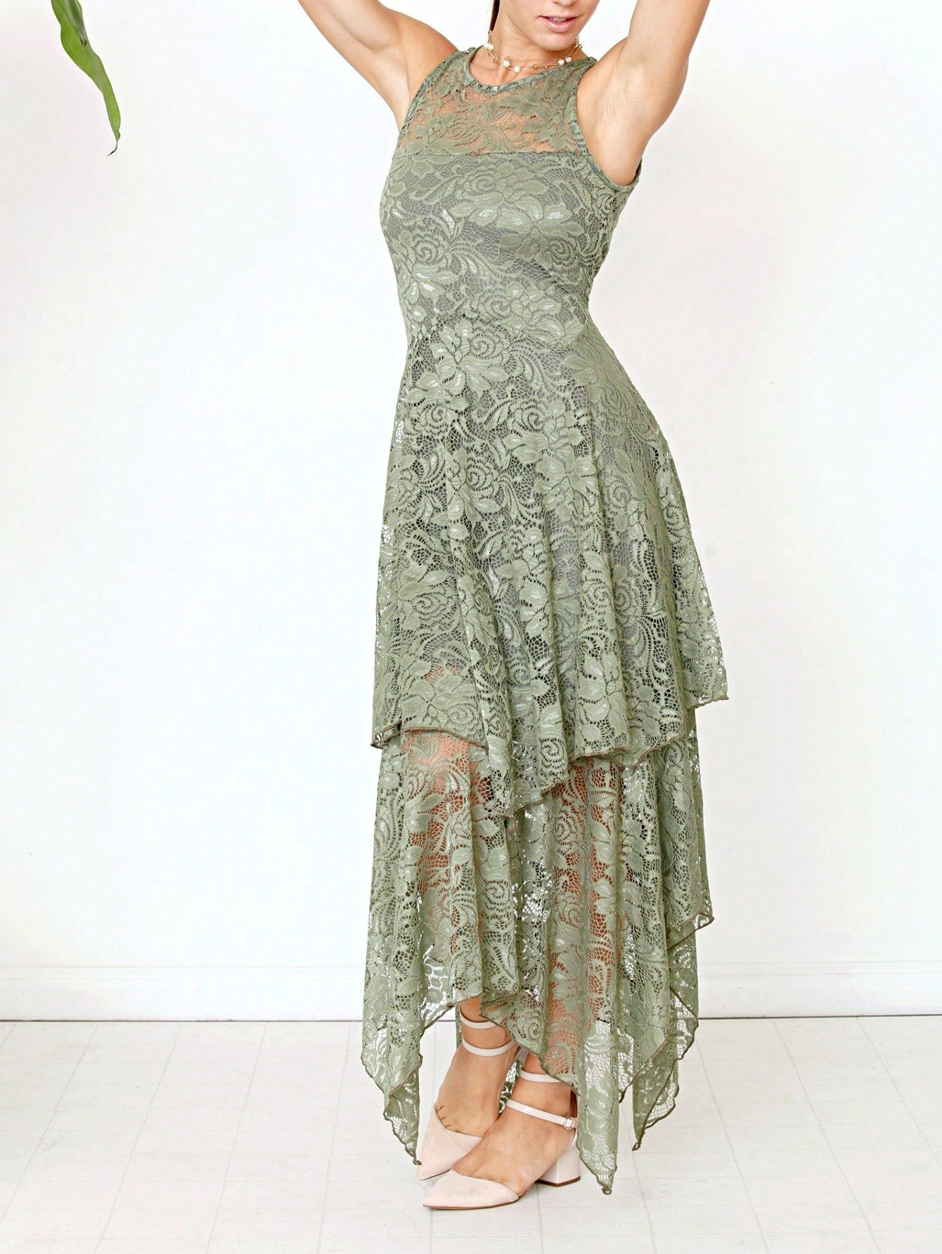 Elegant Floral Maxi Dress With  Surplice  Versatile Summer Dress For Women
