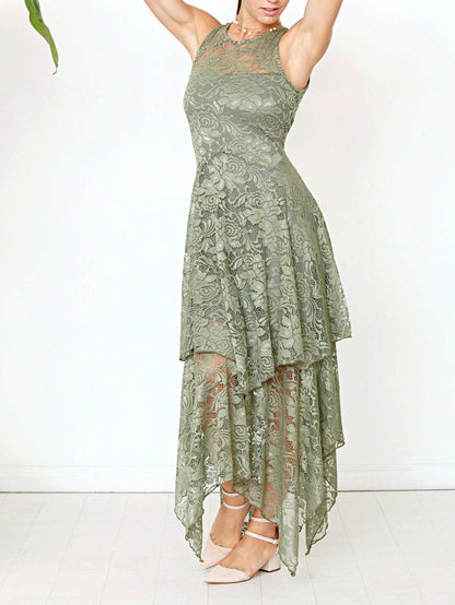 Elegant Floral Maxi Dress With  Surplice  Versatile Summer Dress For Women