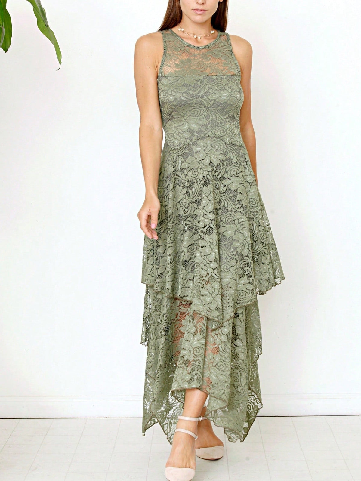 Elegant Floral Maxi Dress With  Surplice  Versatile Summer Dress For Women