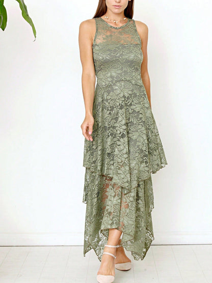 Elegant Floral Maxi Dress With  Surplice  Versatile Summer Dress For Women