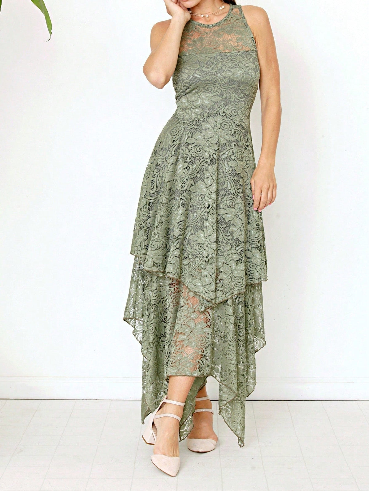 Elegant Floral Maxi Dress With  Surplice  Versatile Summer Dress For Women
