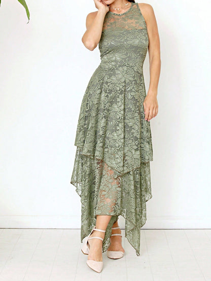 Elegant Floral Maxi Dress With  Surplice  Versatile Summer Dress For Women