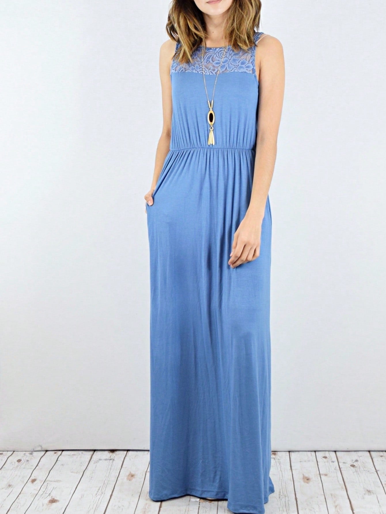 Elegant Floral Maxi Dress With  Surplice  Versatile Summer Dress For Women