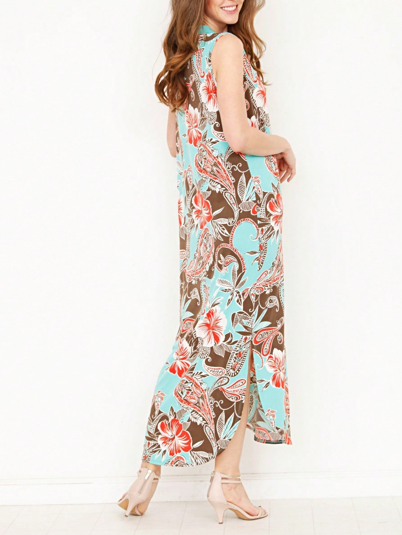 Boho Retro Kelly Green One Shoulder Rayon Ruffle Bottom Flounce Summer Cool Sleeve Midi Tiered Dress