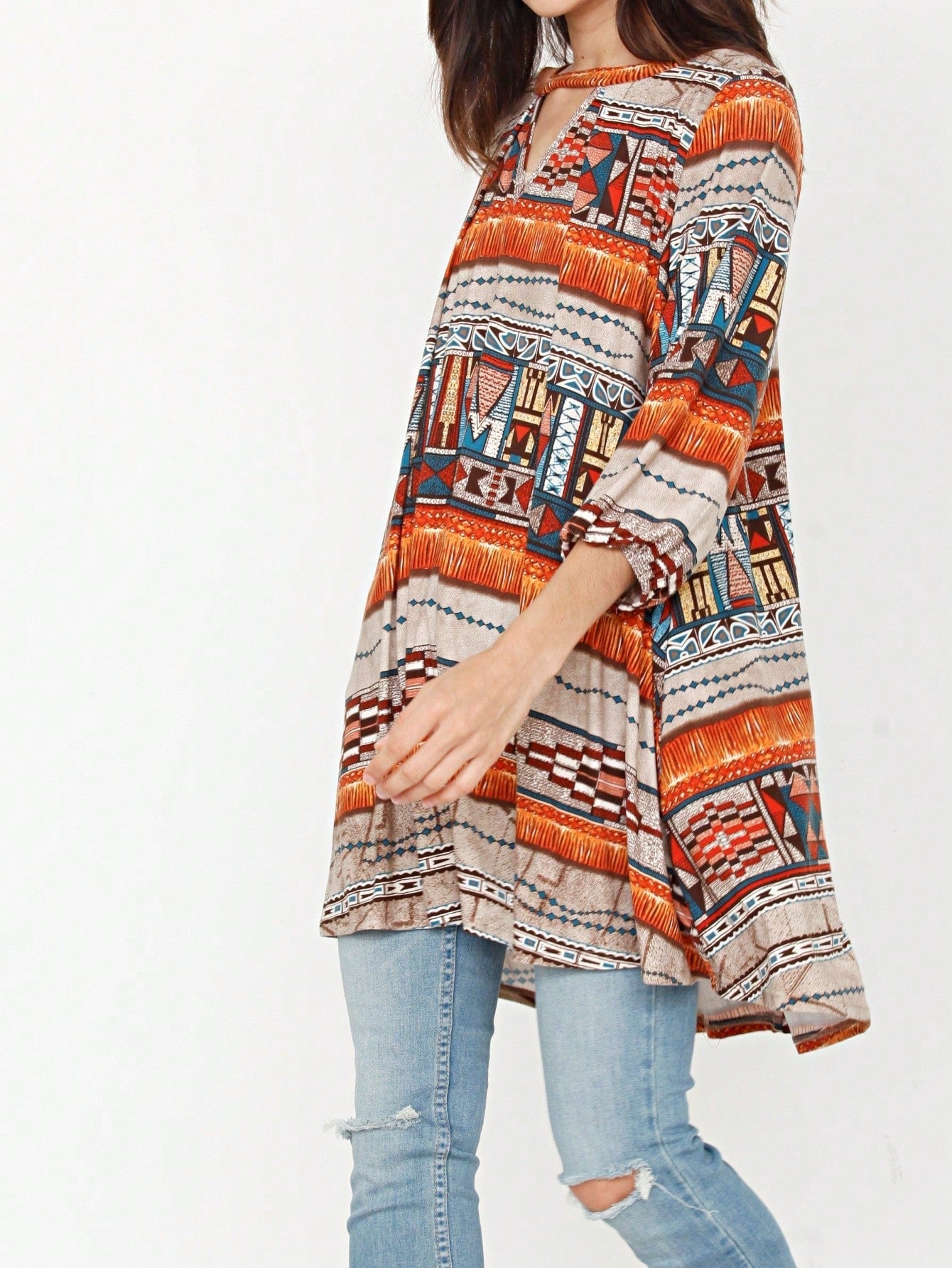 Summer Boho Retro Ditsy Floral  Notch Neck Bubble Sleeve Y2K Tiered Color Block Dress|  Small -3 XL