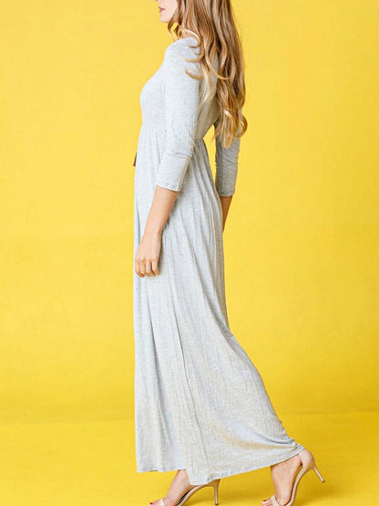 Retro Boho Woven Floral Pink Yellow Maxi Surplice Wrap Sah Dress Front Tie Flutter Sleeve