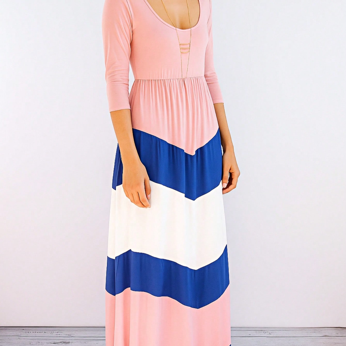 Retro Boho Woven Floral Pink Yellow Maxi Surplice Wrap Sah Dress Front Tie Flutter Sleeve