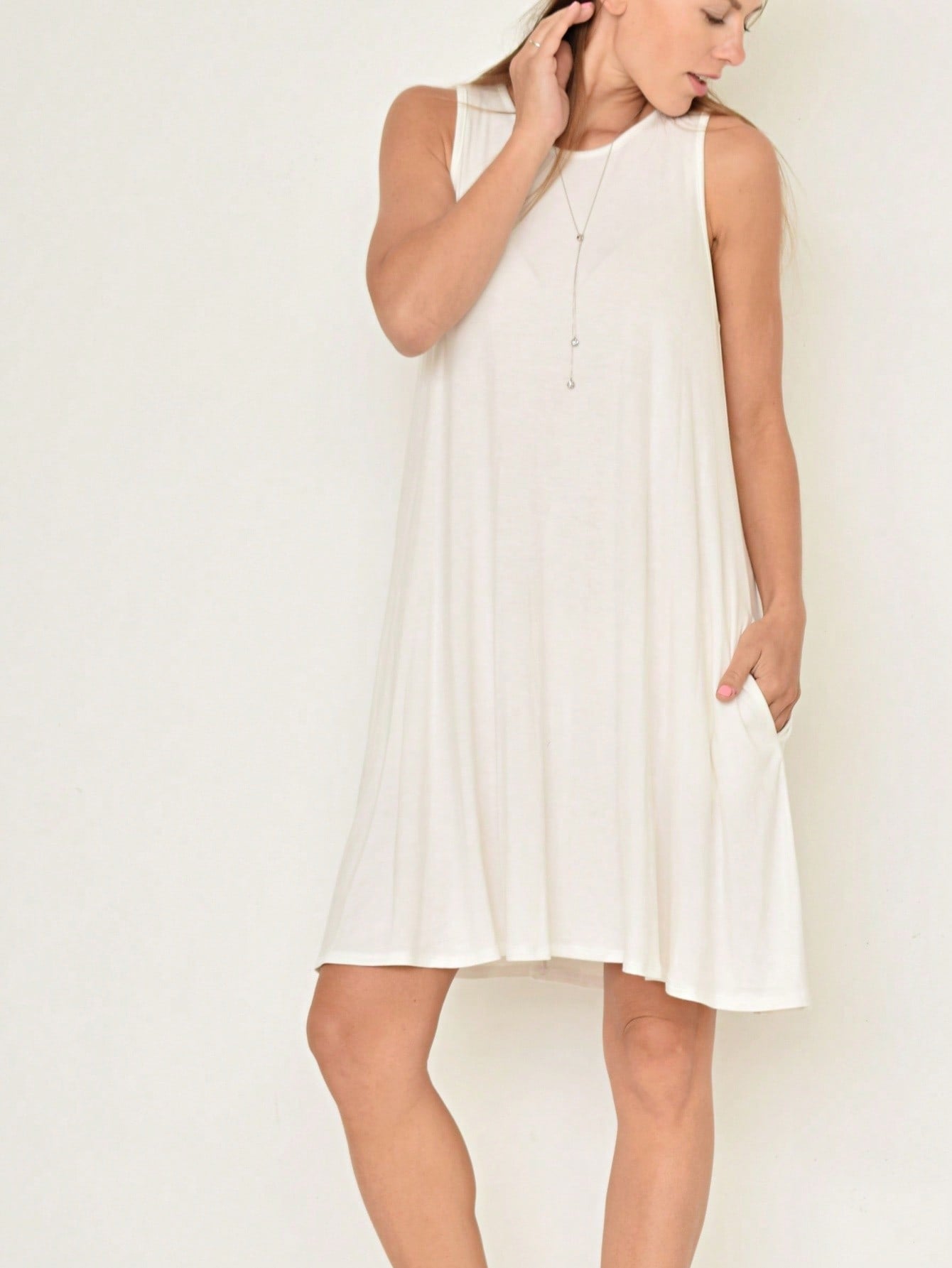 Boho Retro Off Shoulder Rayon  Mini Dress Ruffle Flounce Sleeve Lace Detail With Pockets