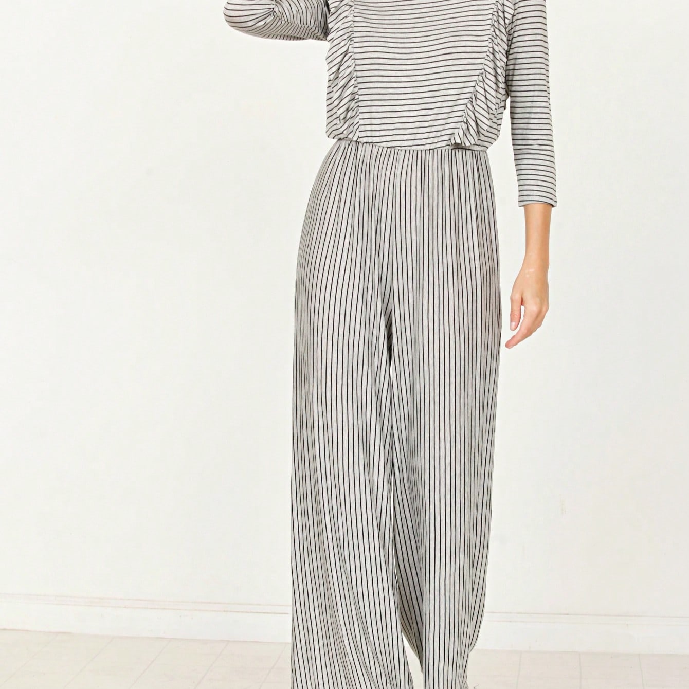 Boho  Retro 60's Romper Stripe Shorts Short Sleeve With Sash Jumpsuit