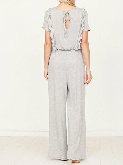 Boho  Retro 60's Romper Stripe Shorts Short Sleeve With Sash Jumpsuit