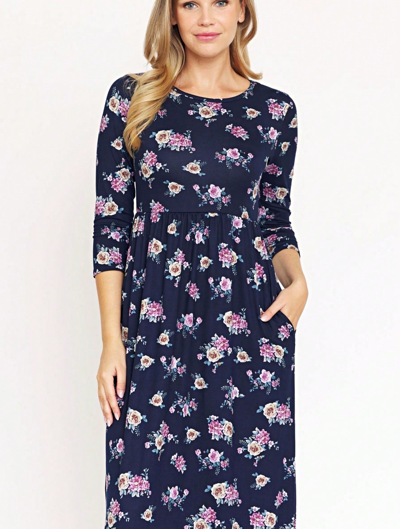 Tiered Tropical Short Sleeve Leaves Floral  Maxi Long Woven Dress