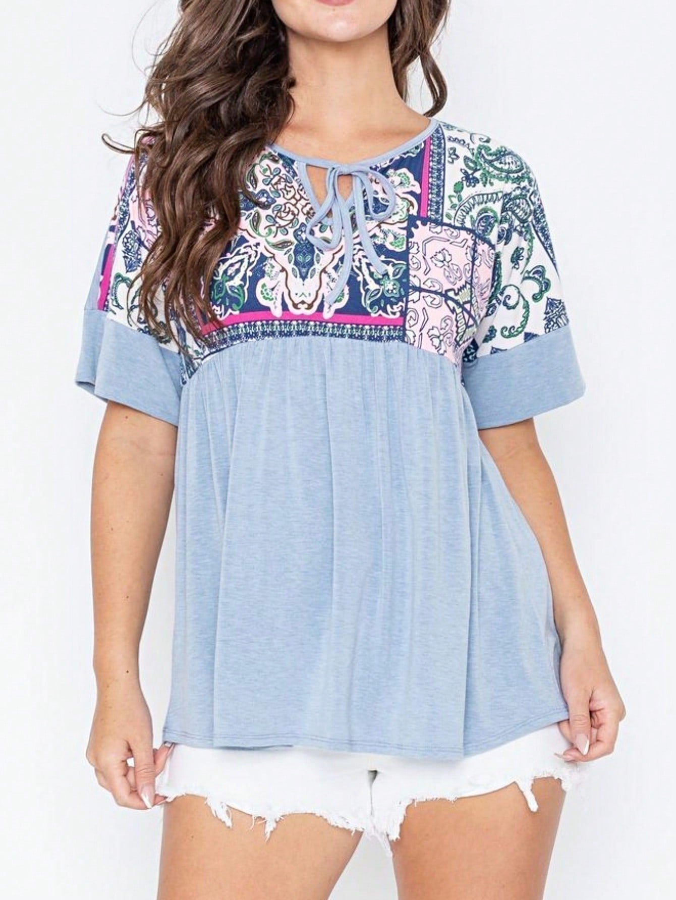 Pink Navy Charcoal Sage Polka Dot Half Dolman Sleeve Tunic High And Low  Batwing Top For Leggings And Shorts  S To 3XL Plus
