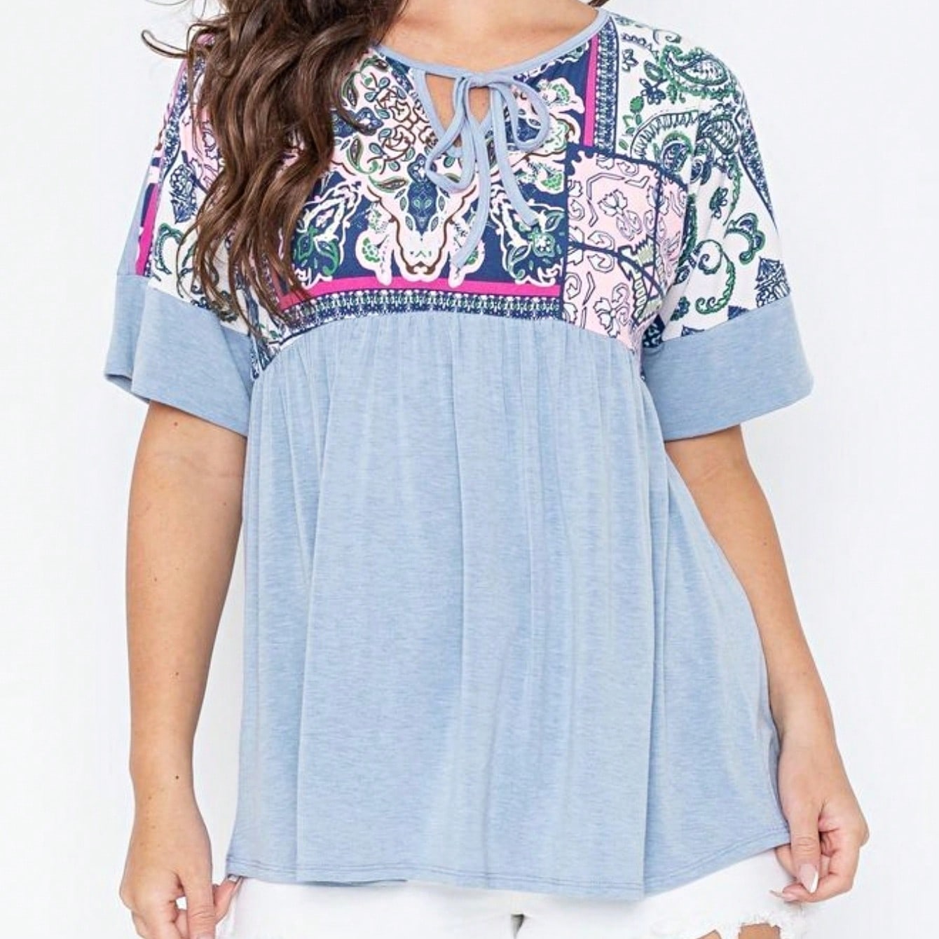 Pink Navy Charcoal Sage Polka Dot Half Dolman Sleeve Tunic High And Low  Batwing Top For Leggings And Shorts  S To 3XL Plus