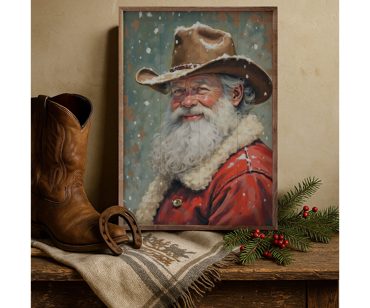 Kendrick Home Cowboy Claus Portrait