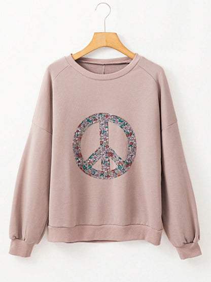 Boho Retro Vintage 60's Vibe Cream Cotton Raglan Lantern Bubble Puff  Sleeve  Floral Rib Patchwork Top Sweat Shirt Blouse