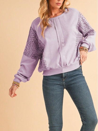 Boho Retro 60's Cotton Mix  Drop Shoulder Mineral Acid Washed Oversized Side Slit Dolman Shirt Top  Sweatshirt Pullover